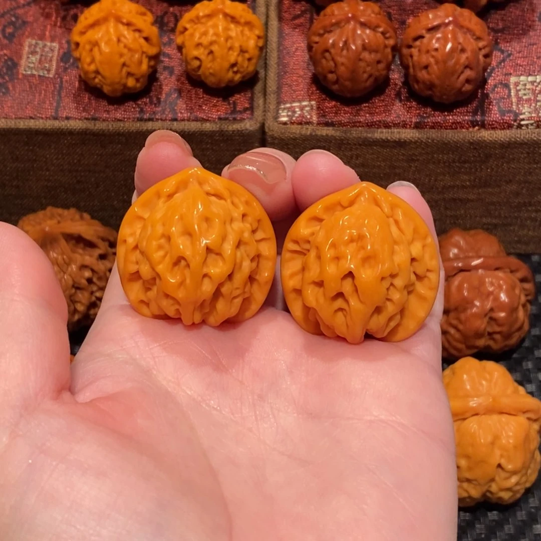 文玩核桃把件E****李粗筋盘山32 精品687