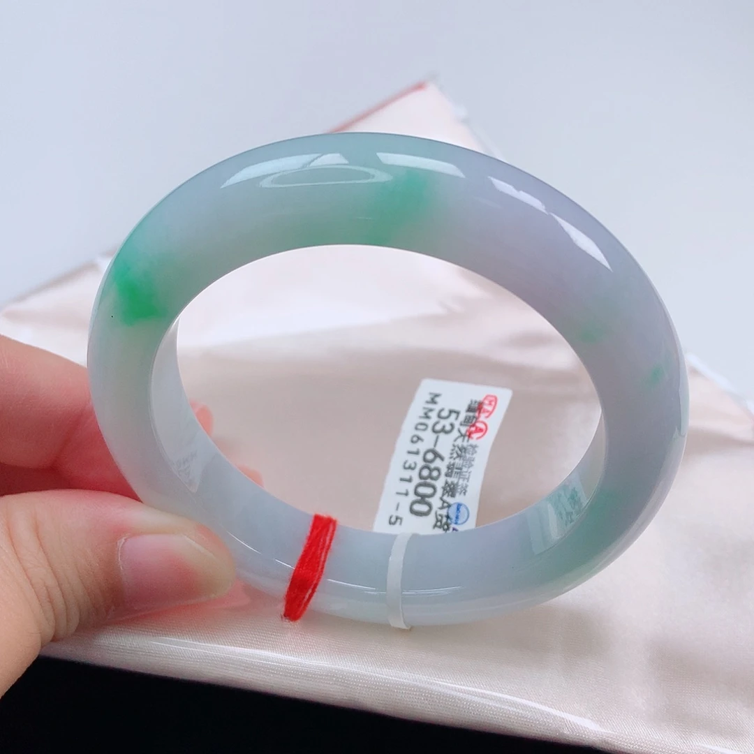 未镶嵌手镯翡翠53正圈