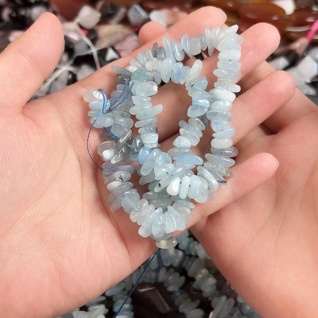 未镶嵌玛瑙/玉髓珠宝半成品a642 海蓝宝随行