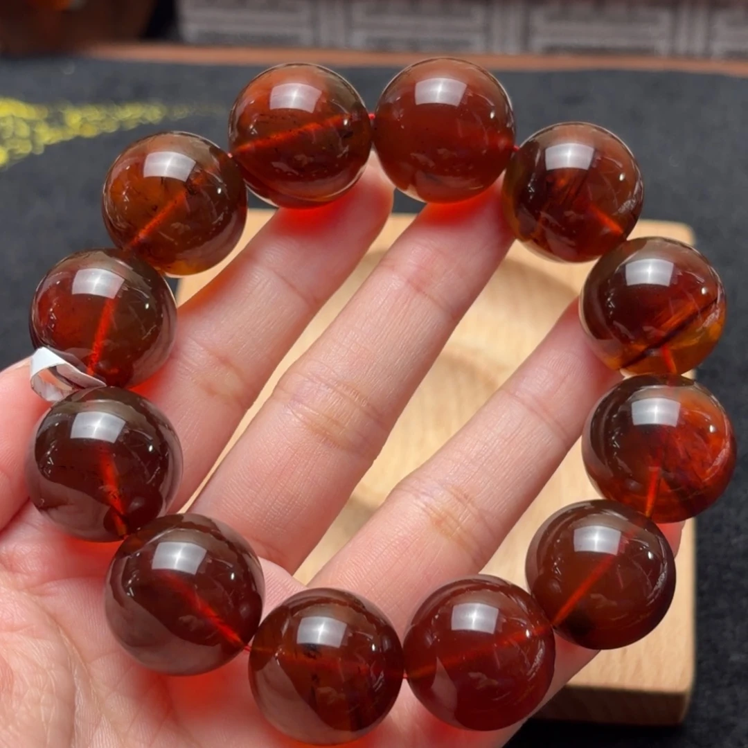 琥珀未镶嵌珠宝奇石19.5+mm鸽血红蜜紫罗兰