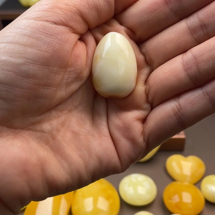 琥珀未镶嵌颈饰蜜蜡
