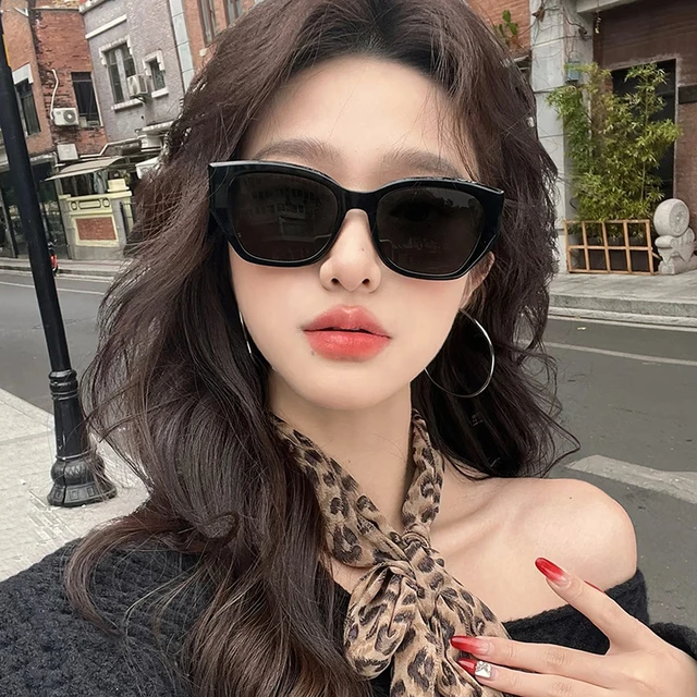 帕森墨镜女款2025新款高级感复古遮阳猫眼防紫外线近视太阳眼镜方