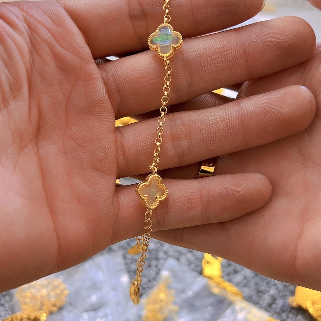 铜合金无星光四叶草