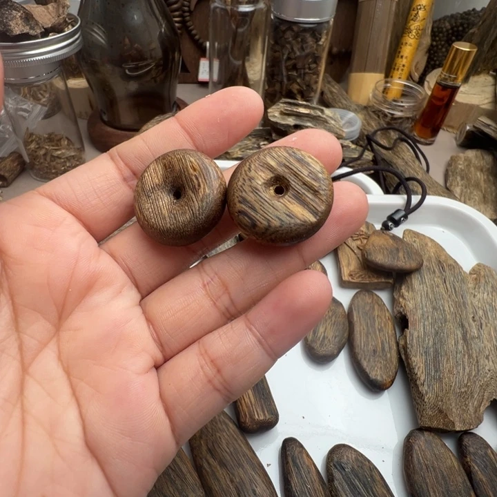 棋楠沉香平安扣1枚