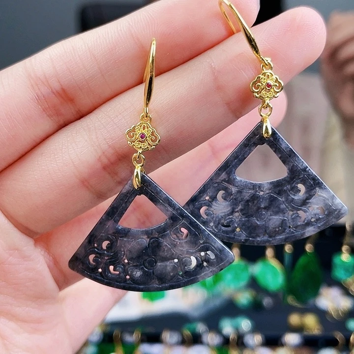 翡翠耳饰未镶嵌饰品