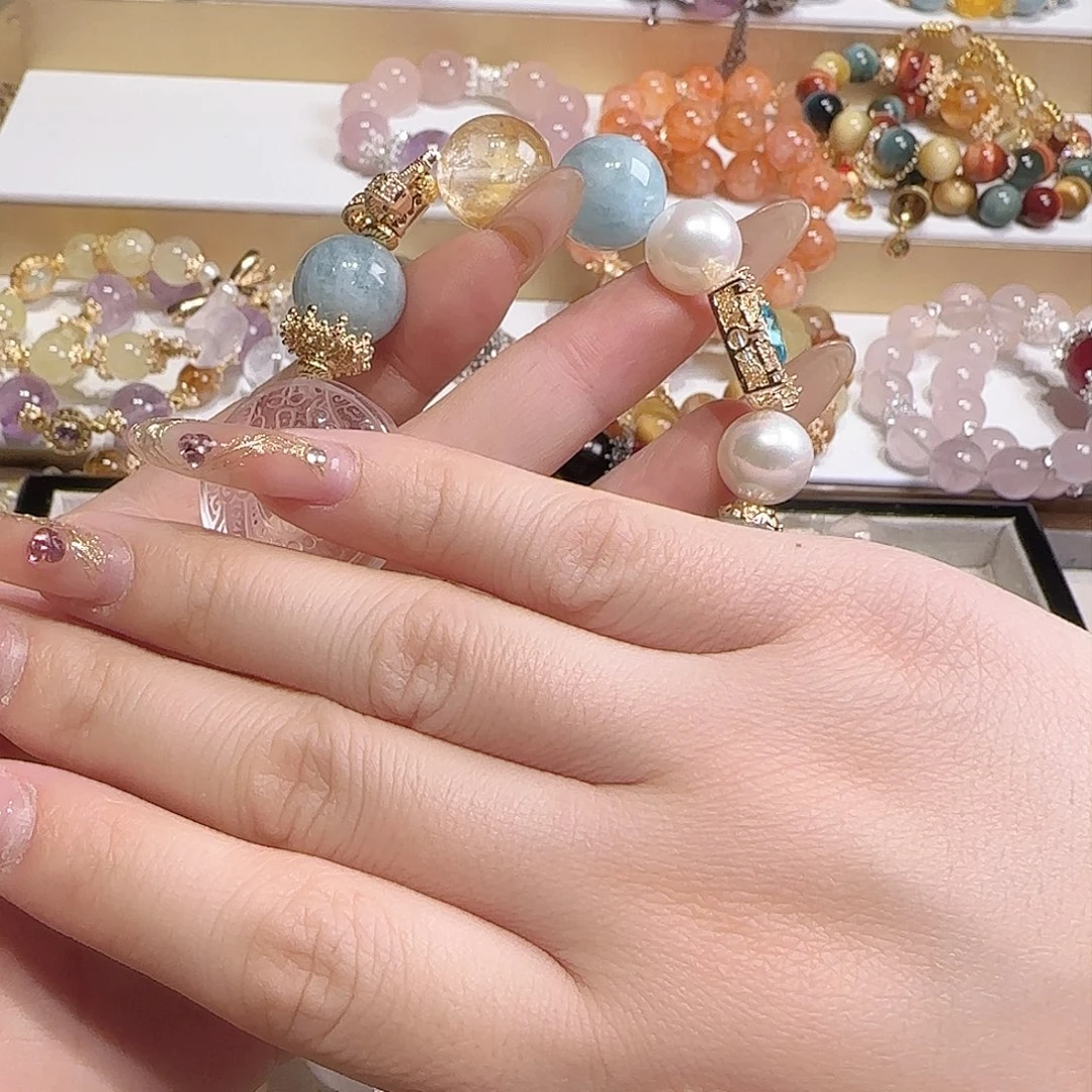 水晶手链未镶嵌锦***婆尺寸