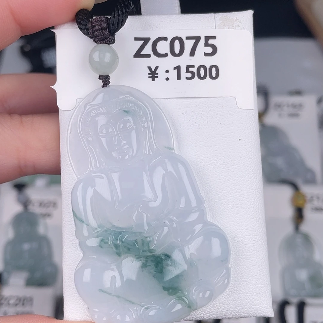 翡翠未镶嵌颈饰zc075