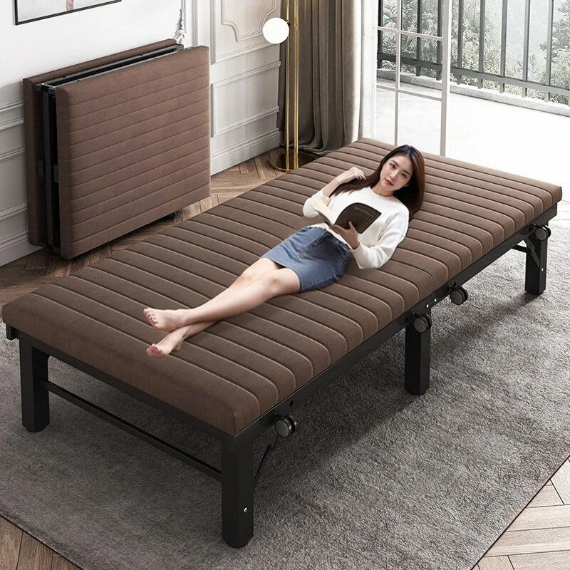 午休折叠床成人家用加固单人床办公午睡简易床小户型拼床酒店加床