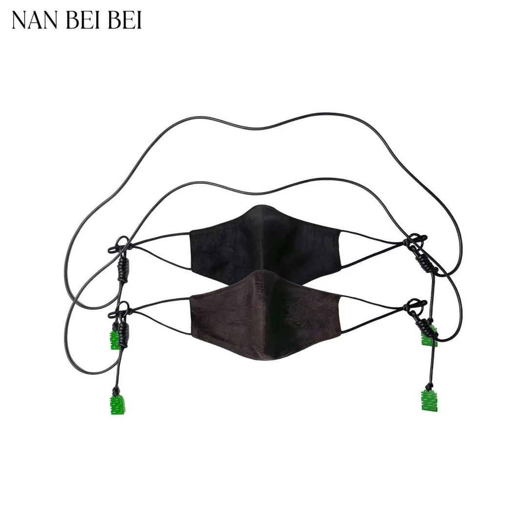 【南北贝】新中式时尚立体防尘轻薄透气可挂脖口罩 931