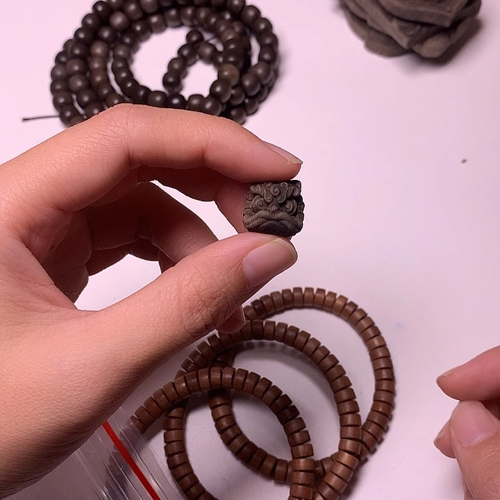 过***烟檀香木无事牌檀香阴沉醒狮