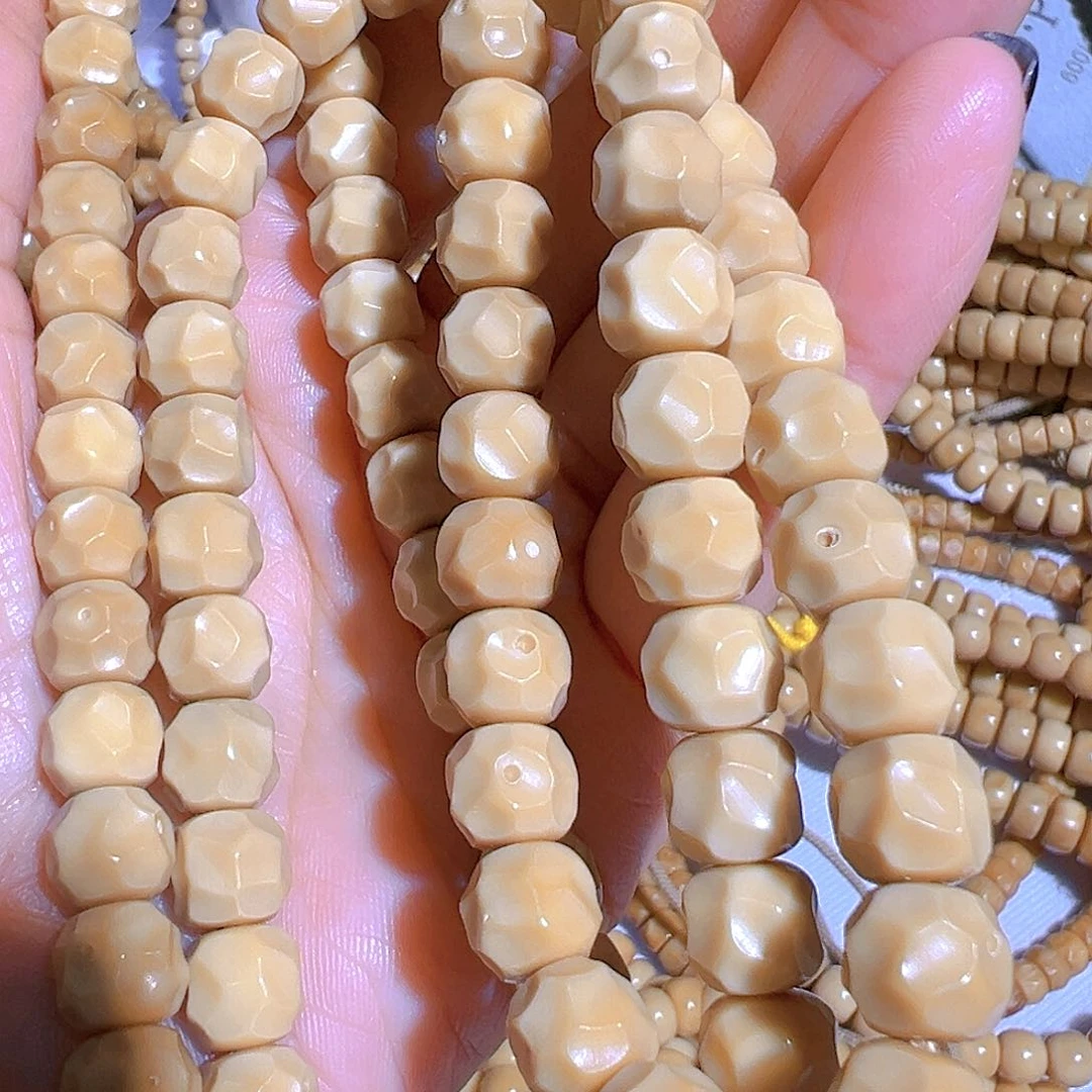 菩提根/象牙果手串龙脊无相带月脖挂8.6