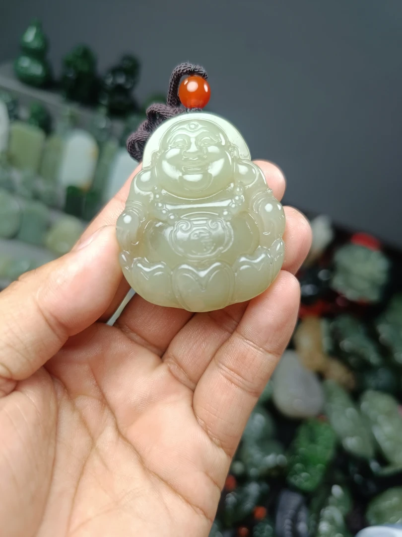 和田玉青海料佛公