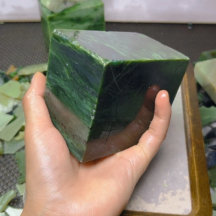未镶嵌和田玉珠宝半成品一****想