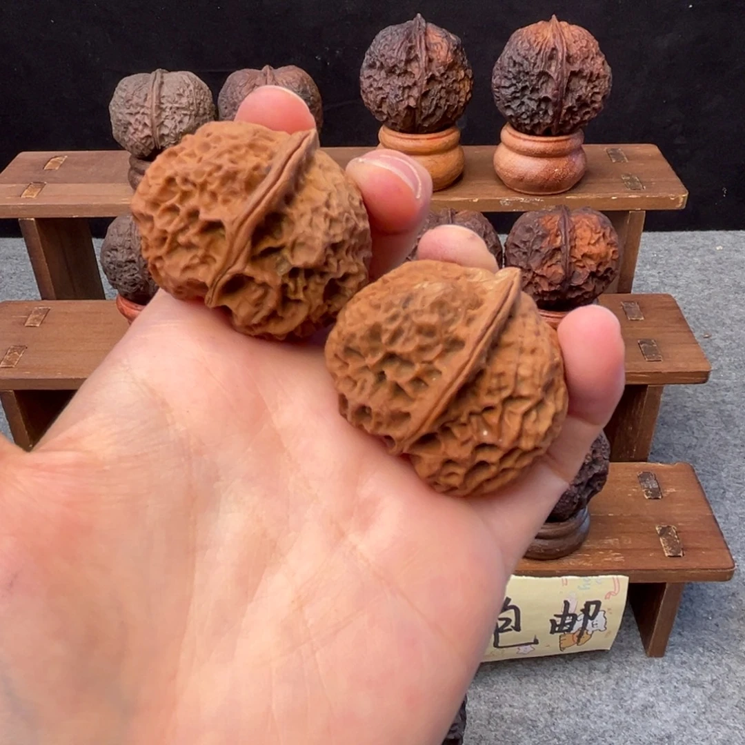 文玩核桃吊坠z蜂窝纹石壶39mm