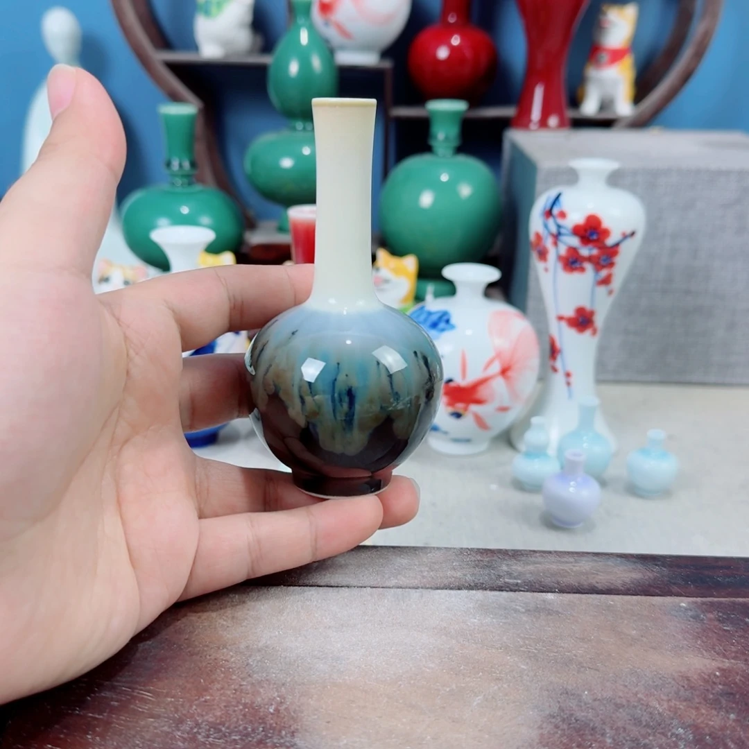 陶瓷手工小花器摆件