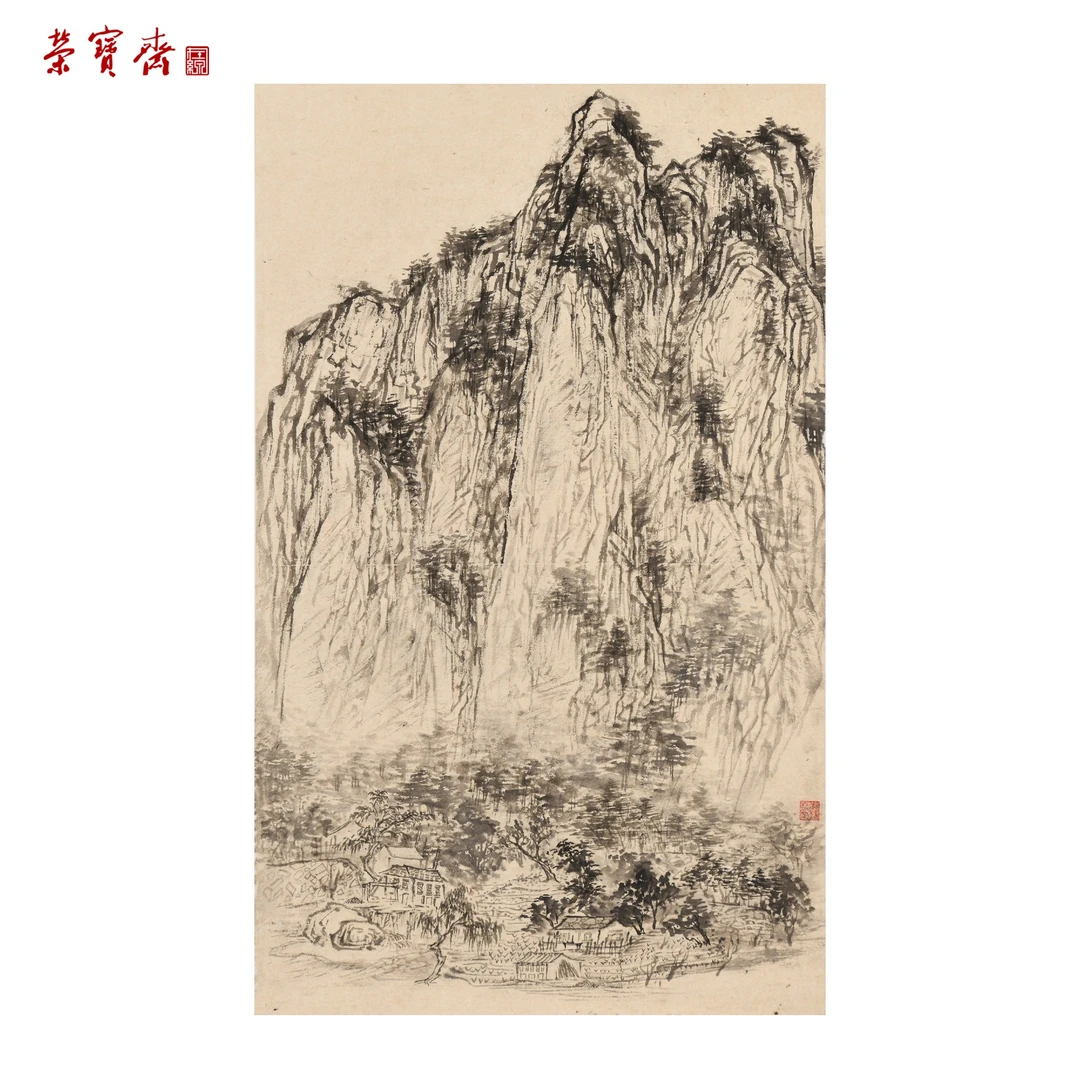 -19（F31892）《山水系列》书画 纸本已托 66×41cm