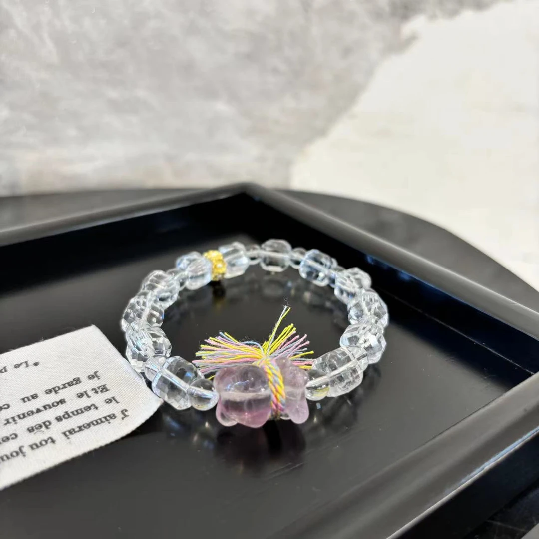 铜合金仿水晶手链 小熊透明zz手链SL1856