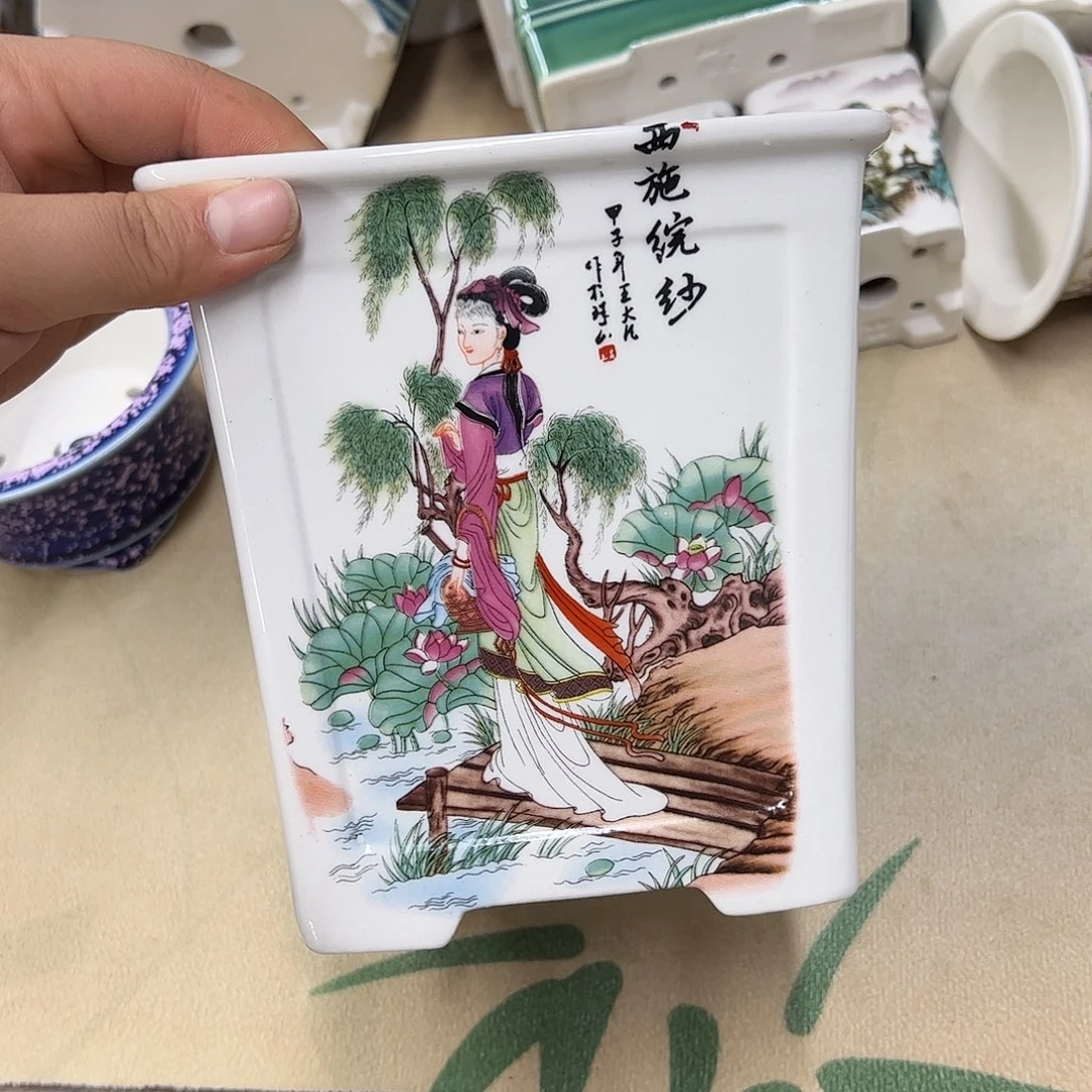 紫砂花盆602号瑕疵15/15cn