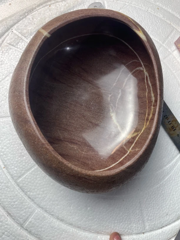 紫砂经纹石，茶洗，水培，轻薄能漂浮水面上，内外无伤无裂