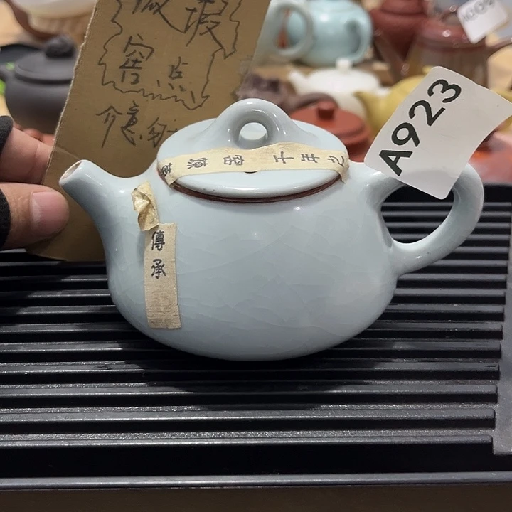 瓷片茶摆件工艺品摆件666