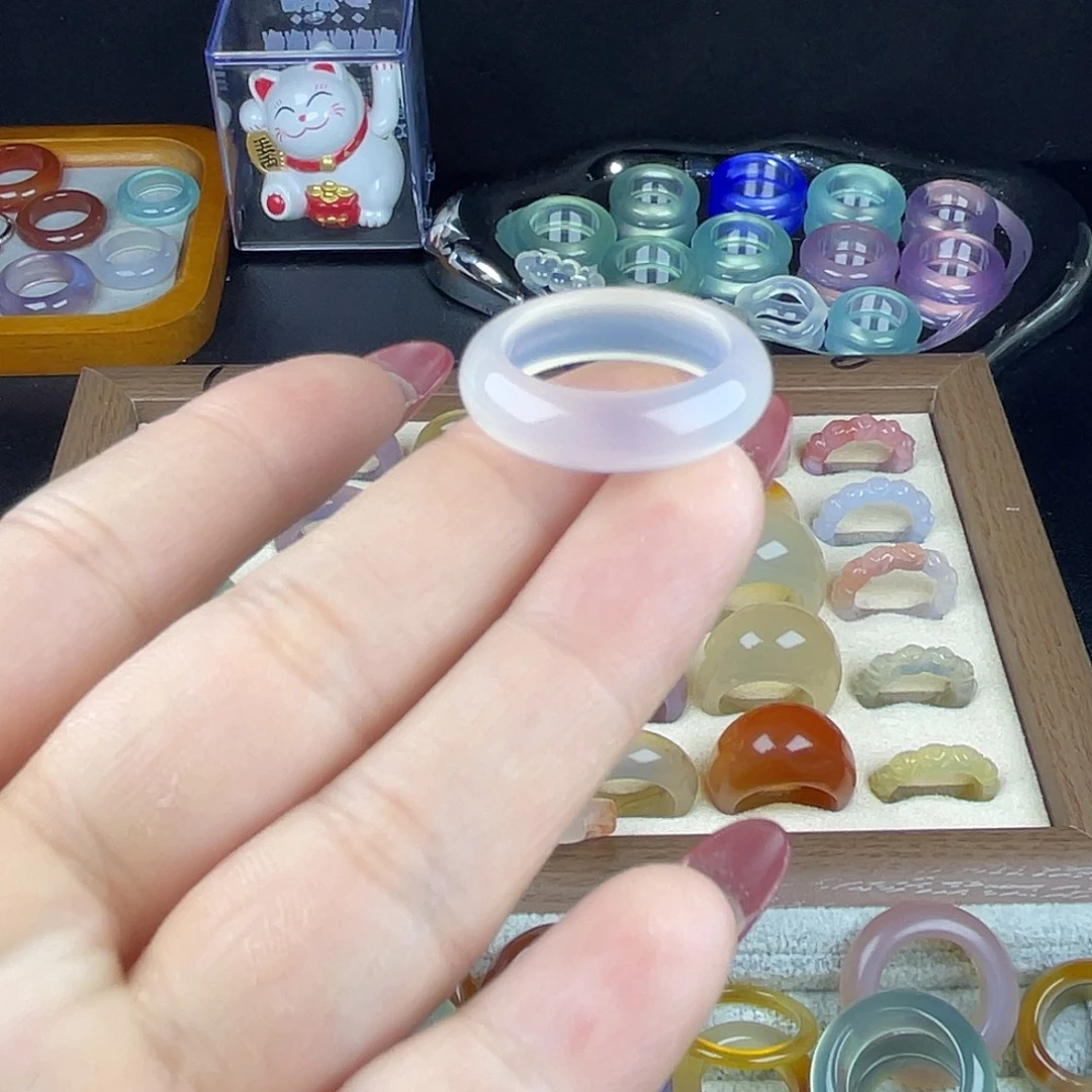 玛瑙/玉髓合金戒指港20直径19不退换A11