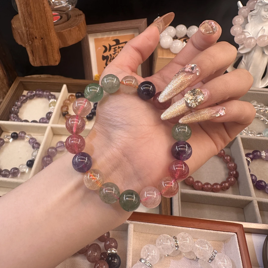 合金手链 彩虹多宝超闪女士百搭时尚