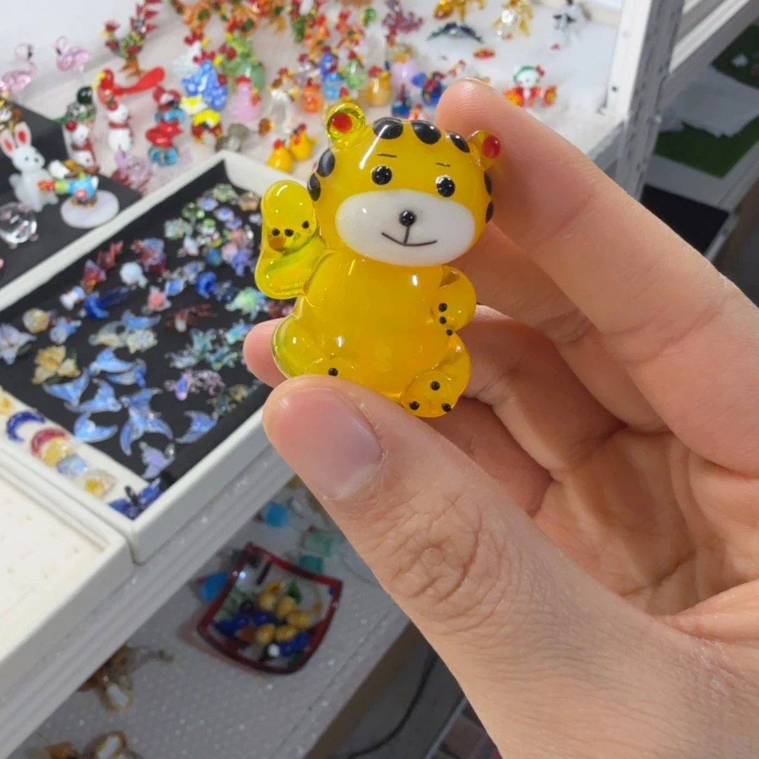 手工艺品琉璃招财小老虎