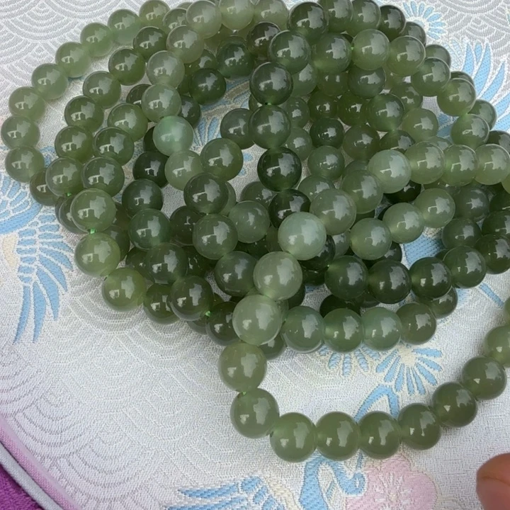 颈饰未镶嵌和田玉小王姐冰胶起光湖水绿8多样性发一条