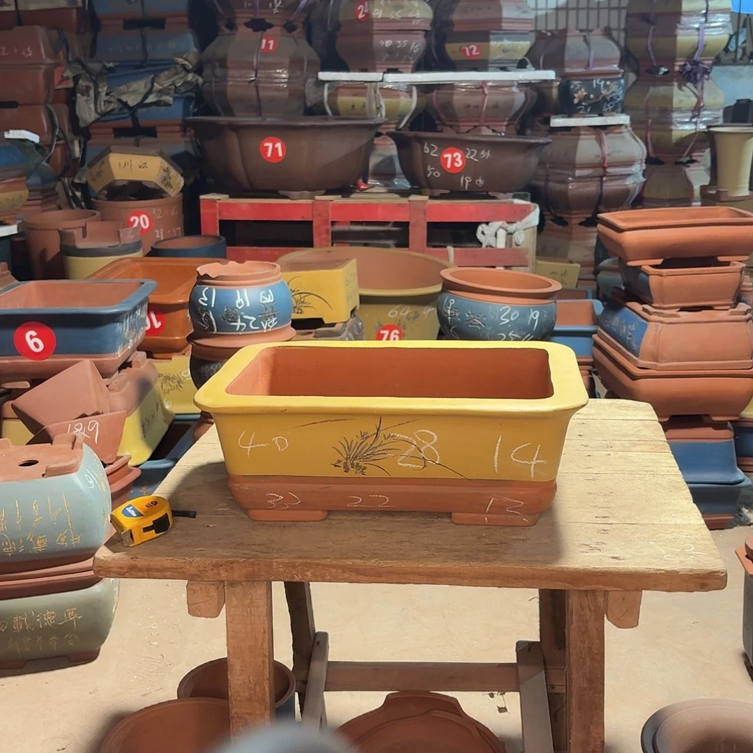 紫砂紫砂长方盆一个