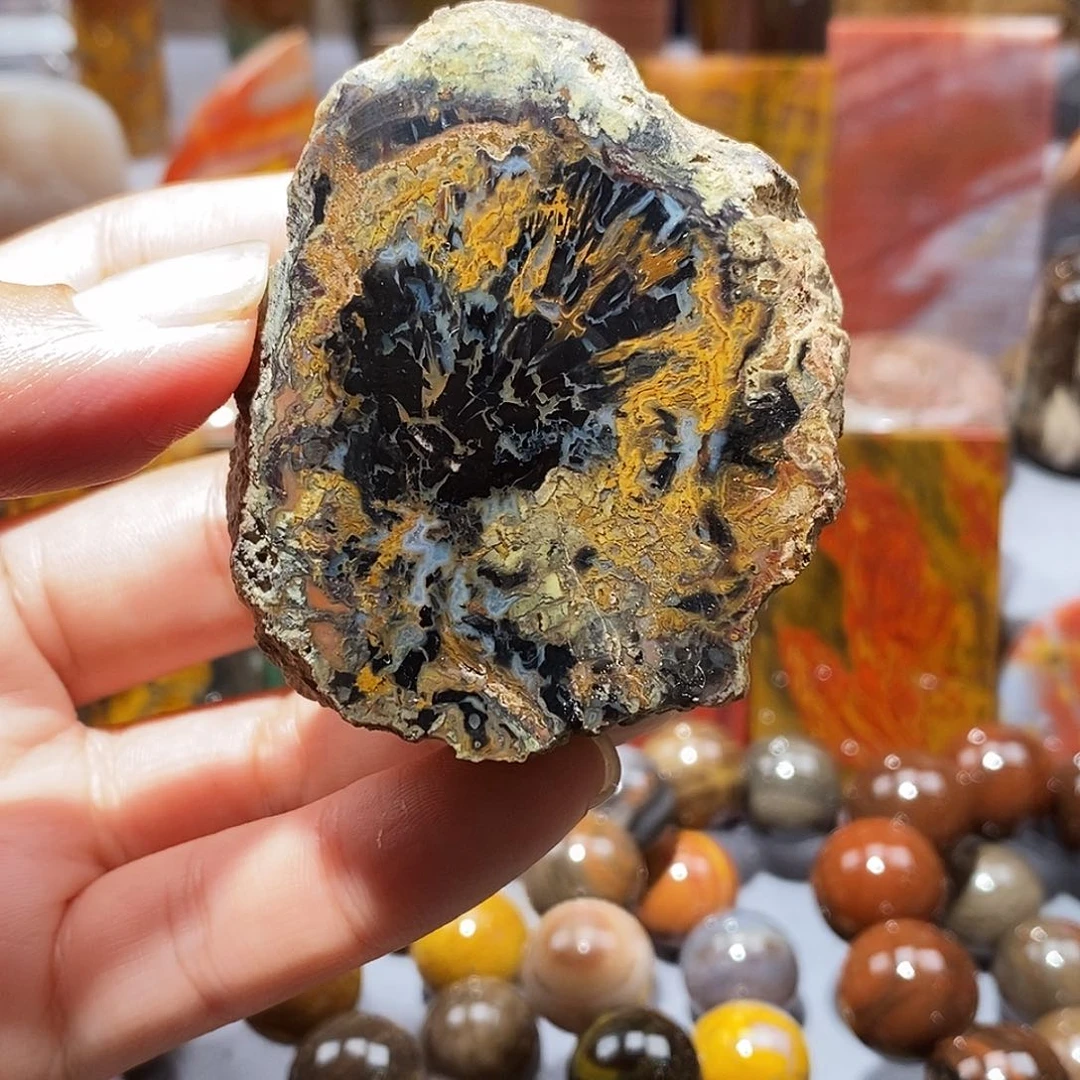 硅化玉天然北票硅化玉原石未镶嵌