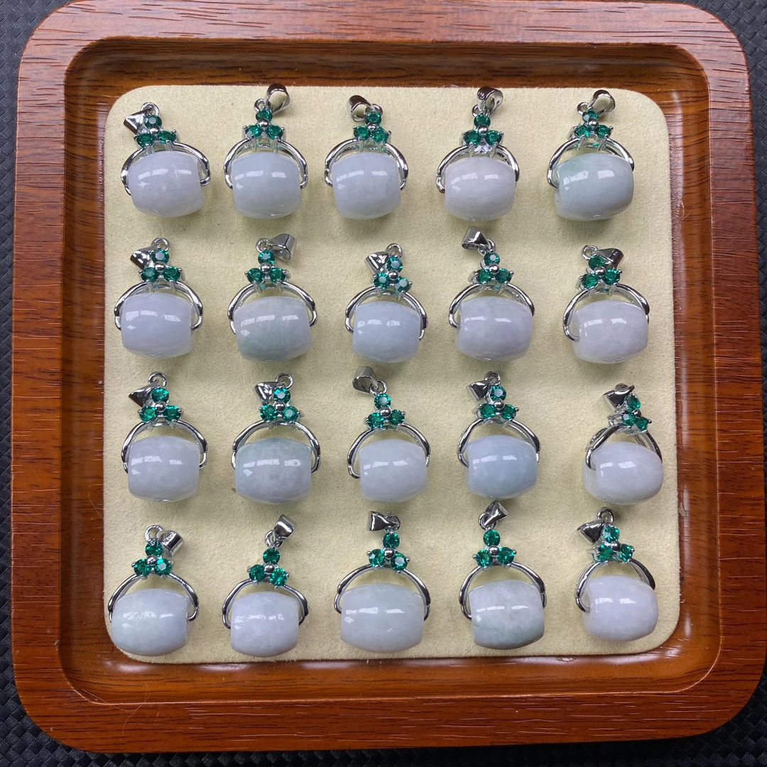 天然A货翡翠时来运转路路通