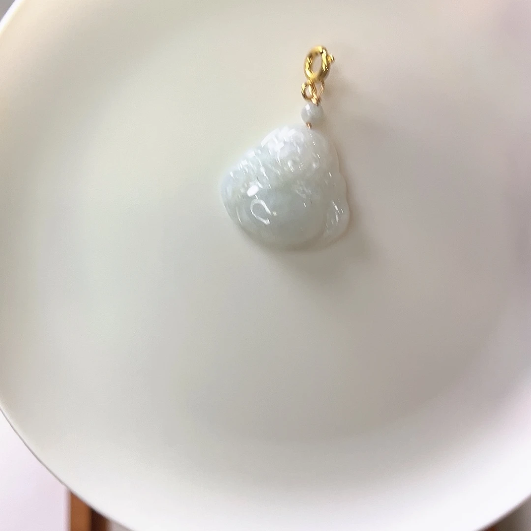 颈饰未镶嵌翡翠天然翡翠A货佛公