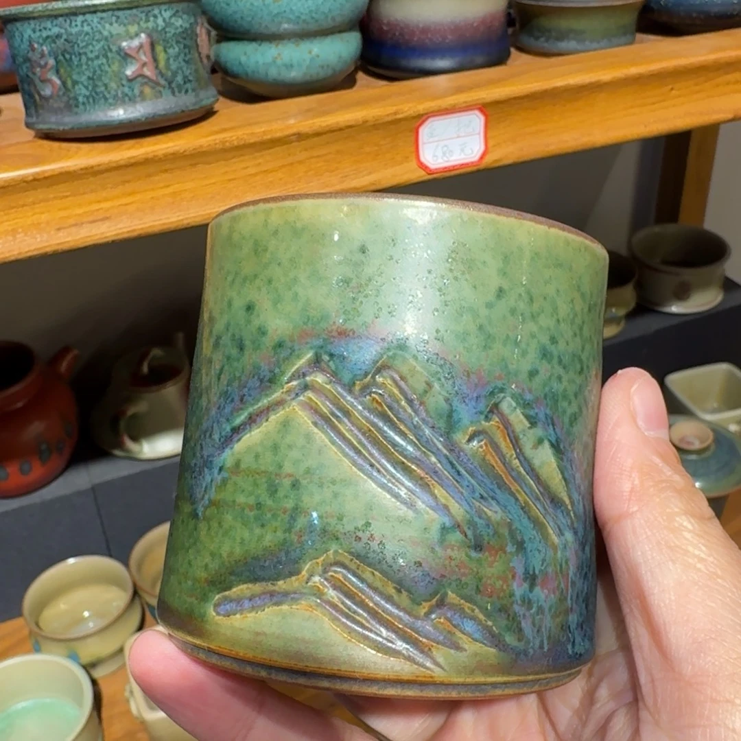摆件陶钧瓷单杯钧瓷单杯钧瓷