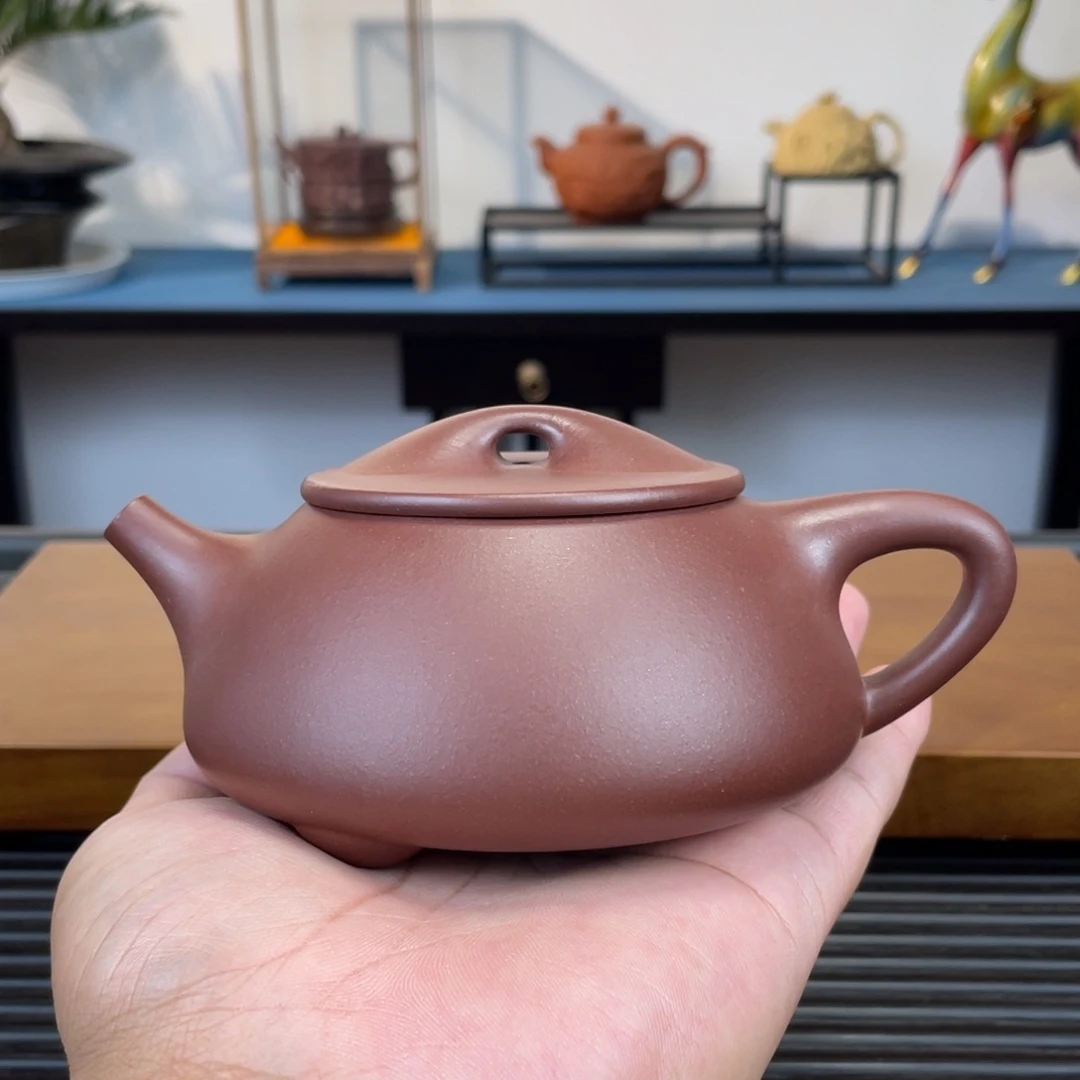 茶壶紫砂紫泥景舟石瓢300cc