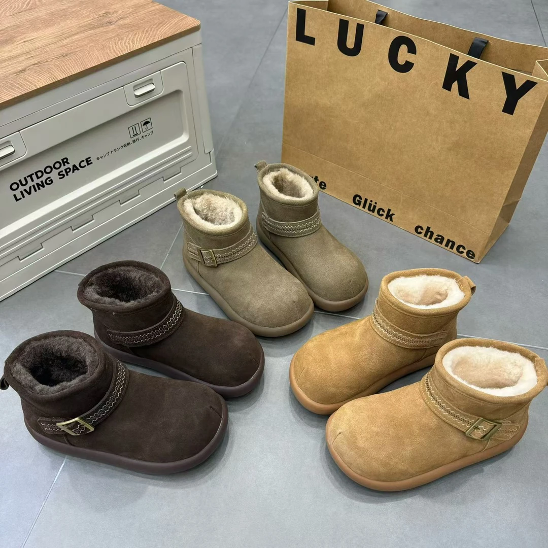 【十六号 】民族风小土豆勃肯短靴雪地靴2025冬季加绒棉鞋短靴519