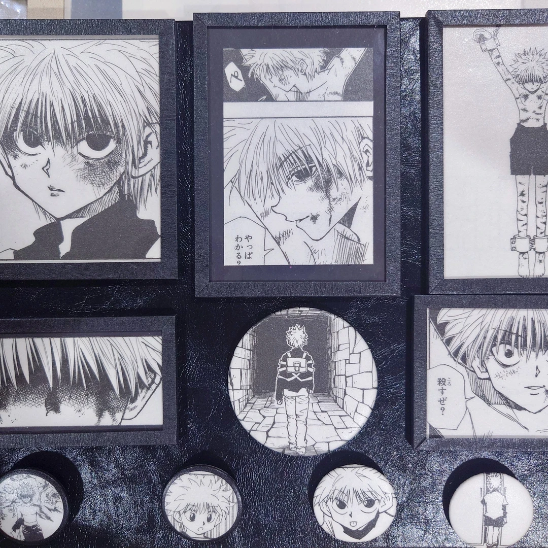 全职猎人切页冰箱贴磁吸板套装