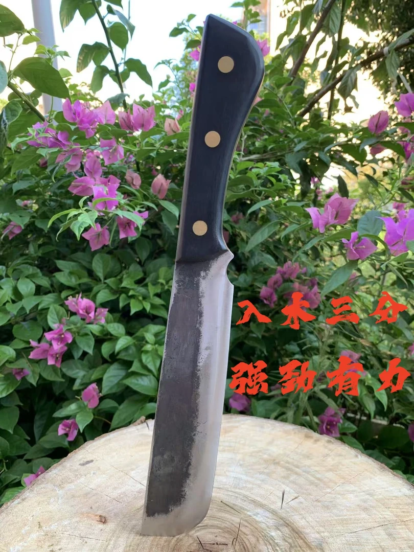 【中18】手工锻打弹簧钢户外砍柴刀砍树劈竹丛林排障多用实用工具