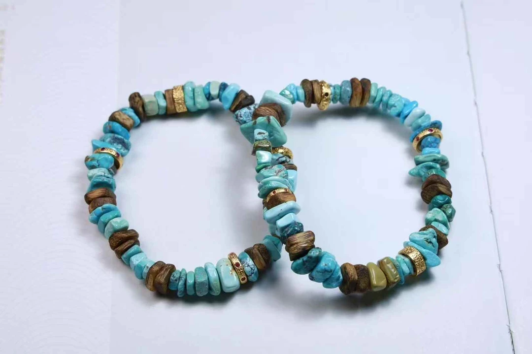 方块碎片原矿绿松石的腕间之秀多样性发货一件