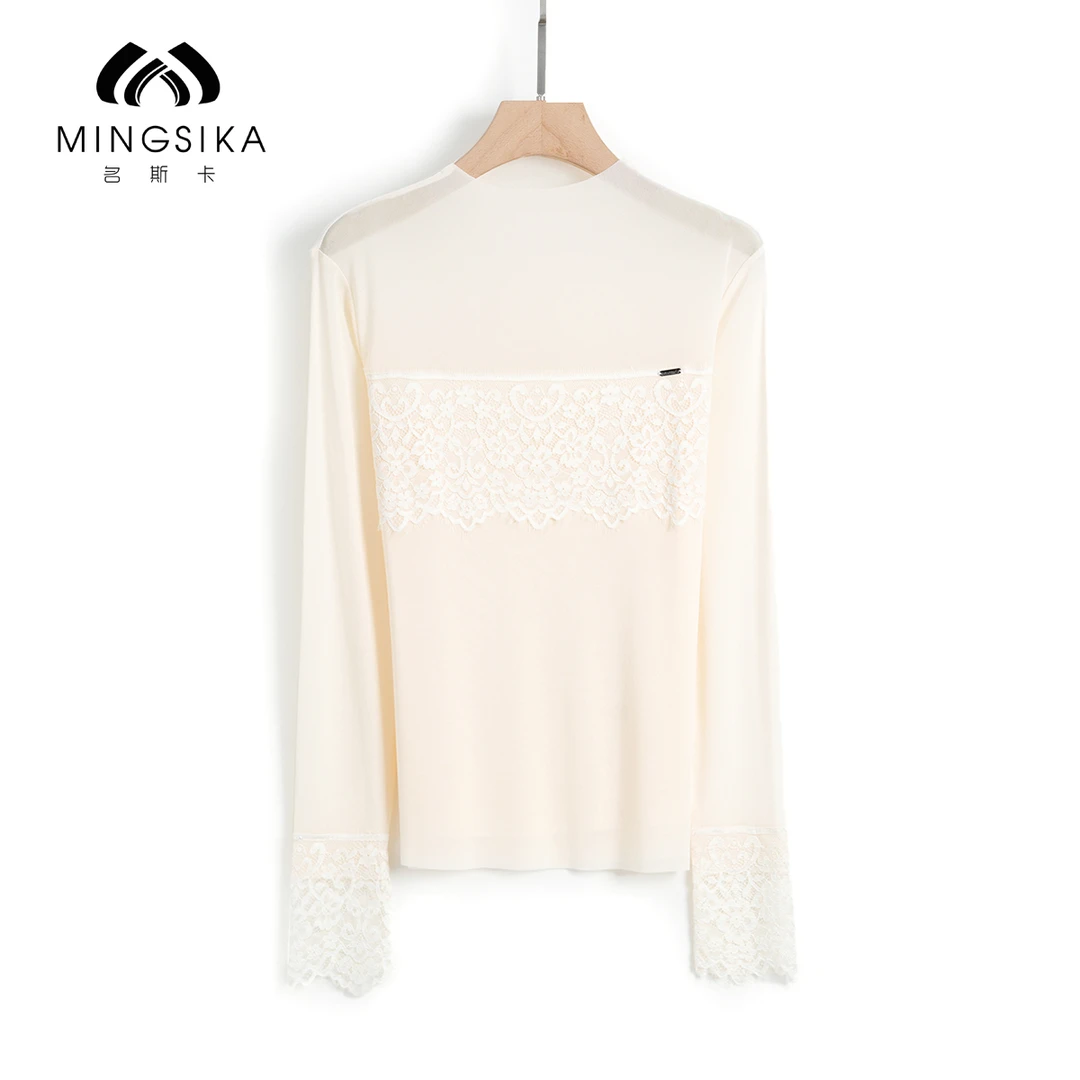 【昕昕严选】MINGSIKA/名斯卡 新款打底衫#4AM507-25-036