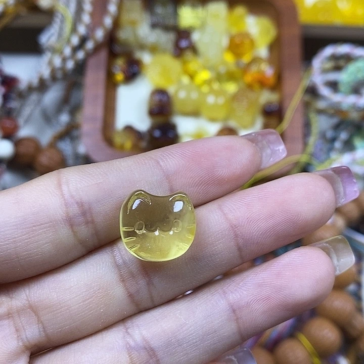 吊坠橄榄核小猫头102