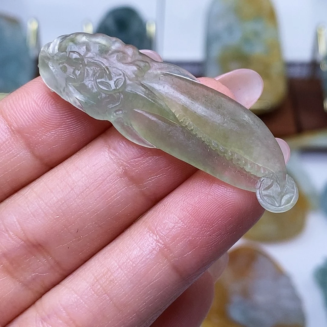 定制翡翠未镶嵌毛货