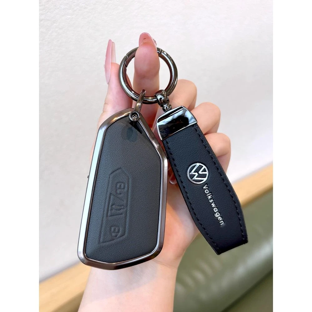 适用大众凌渡L钥匙套id4高尔夫8揽巡id3途观L帕萨特pro车途昂真皮