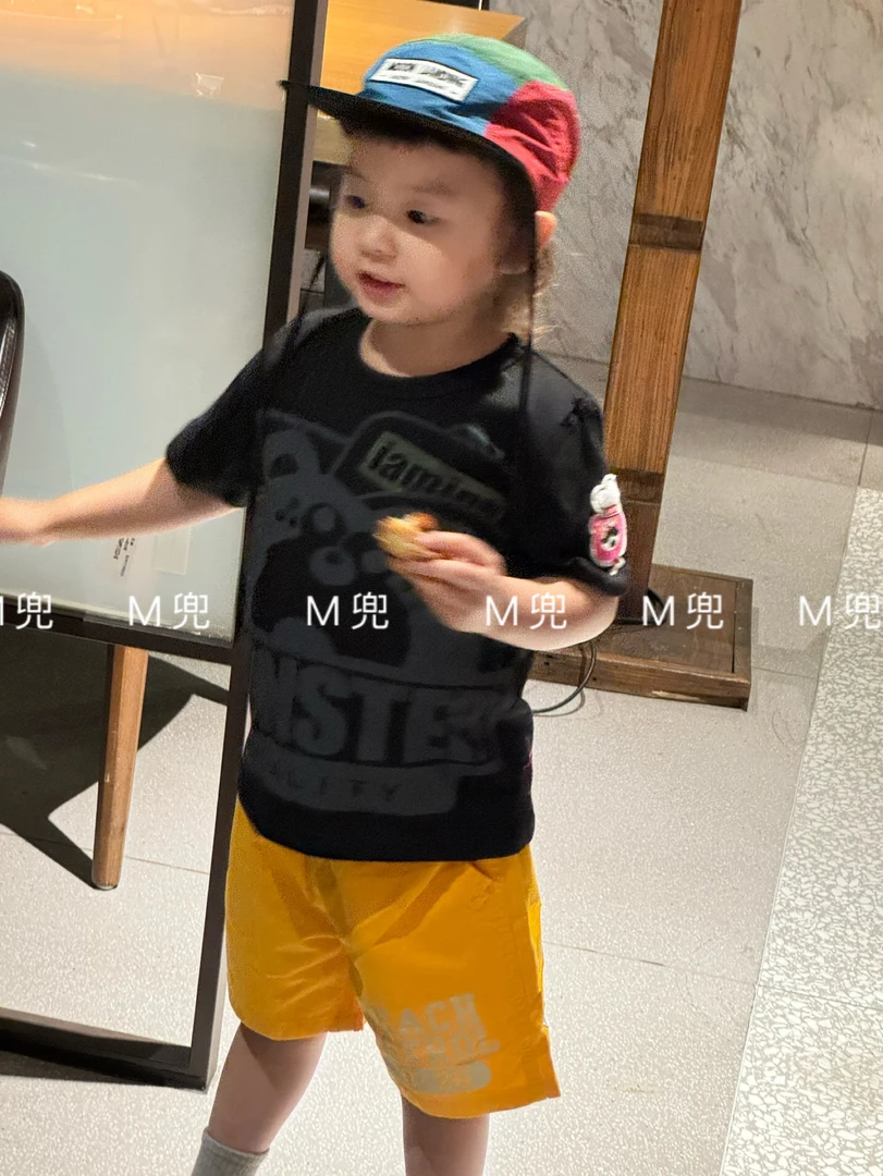2025新款夏季儿童短袖T恤卡通印花JAM后背满印男女童上衣