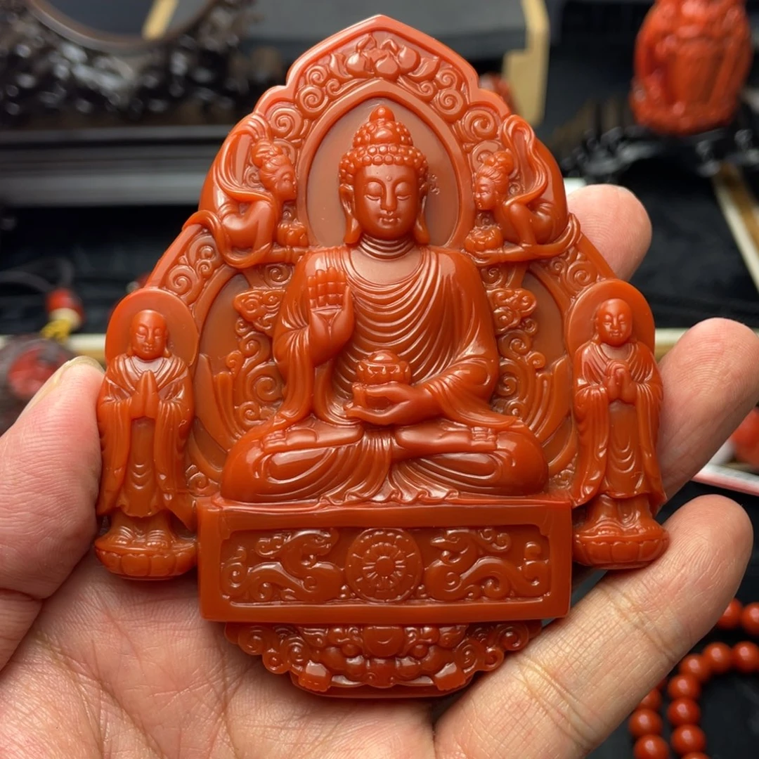 上***水南红玛瑙未镶嵌颈饰