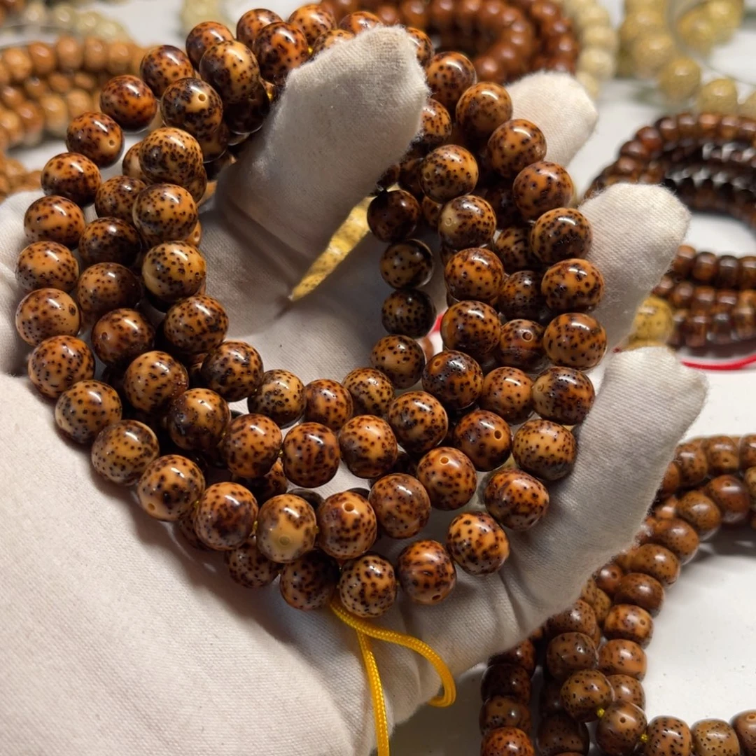 白***莉星月菩提吊坠10陈籽苹果