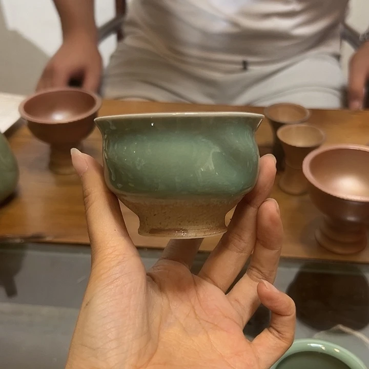 龙泉云间青瓷小米茶器