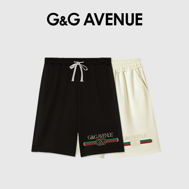 法国G&G AVENUE国际轻奢潮牌夏季新款五分裤休闲短裤情侣同款