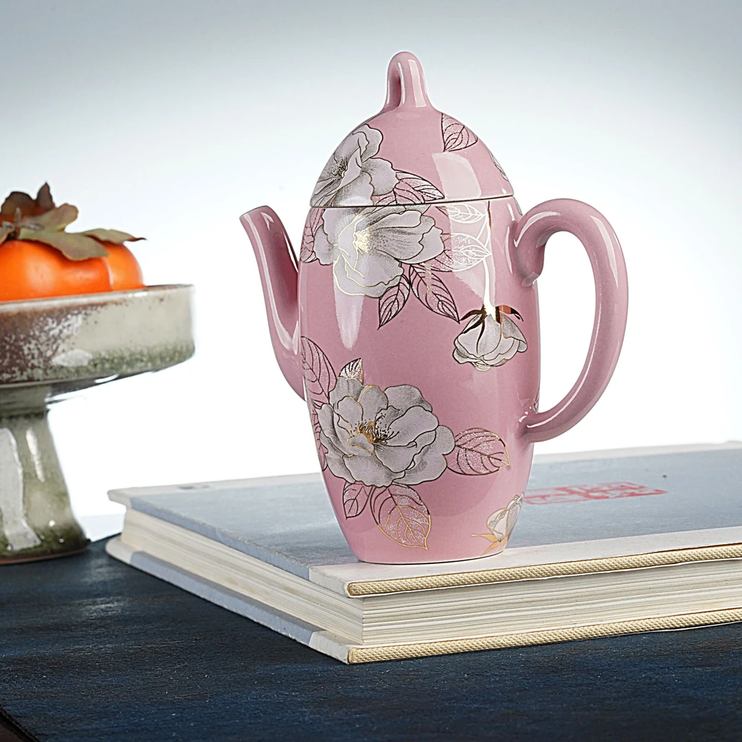 【宜景窑系列】桃夭粉茉莉花初见壶