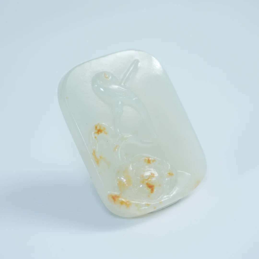 清代瑞鸟纹玉佩416167*古玉*传承