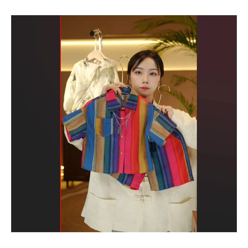 2025时尚夏季彩虹套装35021